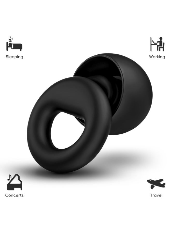 Earplugs for Sleeping, Noise Reduction Soft Silicone Ear plugs,Hearing Protection Reusable Earplugs for Sleeping, Concert, Work&Sound Reduction 25dB-30db - Image 2